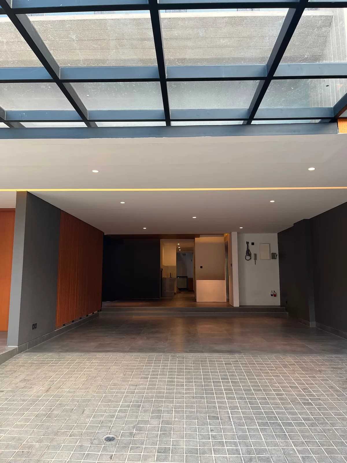 Four-car garage
